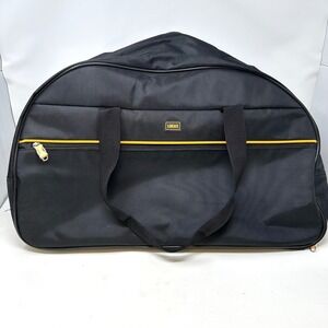 LUCAS Weekender Rolling Carryon Lightweight Duffle Bag Black‎